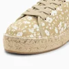 Vanessa Wu Baskets espadrilles Kourtney sable et blanc à motif liberty< Baskets