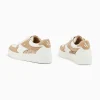 Vanessa Wu Baskets Nassita beige et rose gold à lacets< Baskets