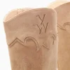 Vanessa Wu Bottes santiags Maud beiges à talon< Bottes, Cuissardes