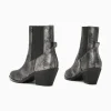 Vanessa Wu Bottines santiags Appoline anthracite à talon< Bottines