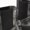 Vanessa Wu Bottines santiags Appoline anthracite à talon< Bottines