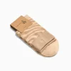 Vanessa Wu Chaussettes Brianna beige et zébré or< Chaussettes