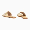 Vanessa Wu Mules plates Soeacik bi-matière or et beige< Mules | Sandales Plates