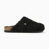 Vanessa Wu Sabots Ezia noirs en fausse fourrure< Mocassins, Derbies, Ballerines