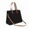 Vanessa Wu Sac cabas monogramme Emilia noir< Sacs