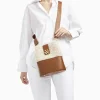 Vanessa Wu Sac seau Leslie camel en fausse fourrure< Sacs