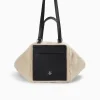Vanessa Wu Sac week-end Kenza beige et noir en fausse fourrure< Sacs