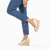 Vanessa Wu Sandales compensées peep-toe Léonie or< Sandales À Talon, Compensées